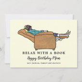 本リラックスハッピーバースデー母と カード (正面)