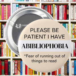 本不機嫌Abibliophobia本読虫の本 缶バッジ