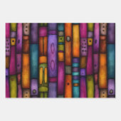 本予測できな針の装飾紙セット ラッピングペーパーシート (正面)