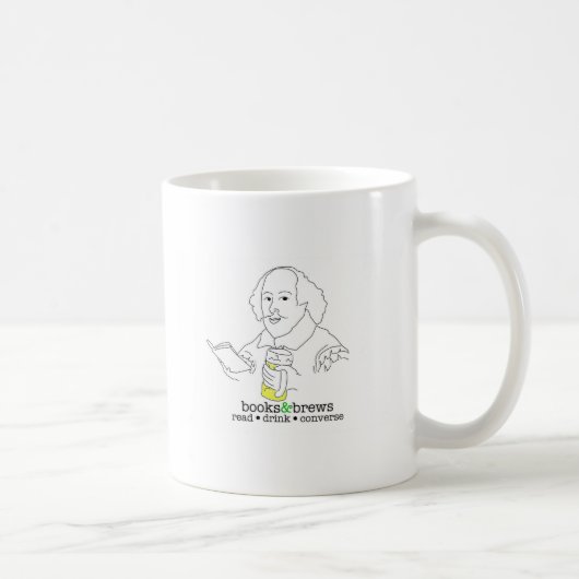 本及び醸造物のロゴ コーヒーマグカップ (右)