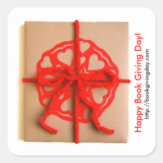 本国際的の与え日ステッカー（四角） スクエアシール
