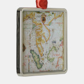本土東南アジアの世界地図からの詳細 メタルオーナメント (右)