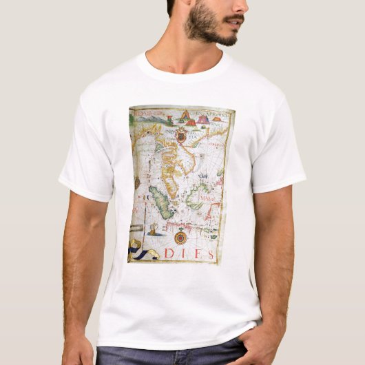 本土東南アジアの世界地図からの詳細 Tシャツ (正面)