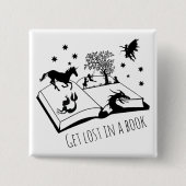 本失ったを読む 缶バッジ (正面)