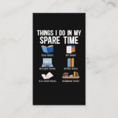 本好おもしろいきのユーモア読書家 名刺 (正面)