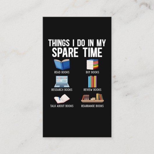 本好おもしろいきのユーモア読書家 名刺 (正面)