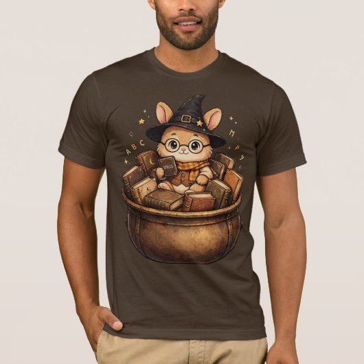 本好きうさぎ司書ウィッチ Tシャツ (正面)