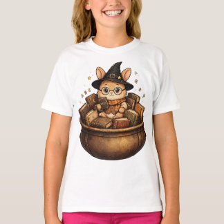 本好きうさぎ司書ウィッチ Tシャツ