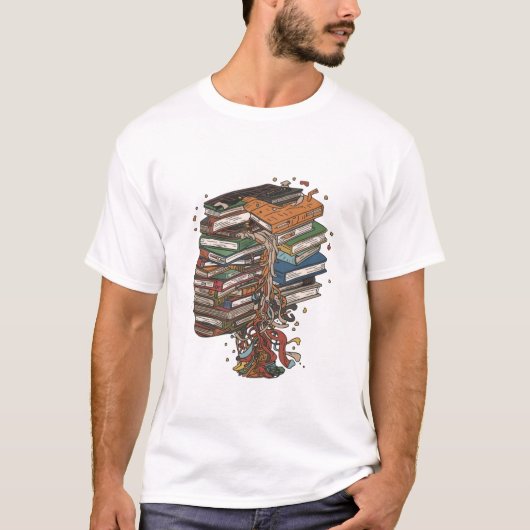 本好きなオタクの心 Tシャツ (正面)