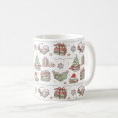本好きなクリスマスファンへ コーヒーマグカップ (正面右)