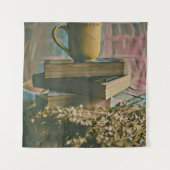 本好きな人のためのアート作品 タペストリー (正面)