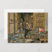 本好きな人のための図書館司書へのプレゼント ポストカード (正面/裏面)