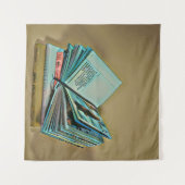 本好きな人のアート作品 タペストリー (正面(横))