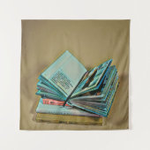 本好きな人のアート作品 タペストリー (正面)