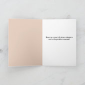 本好きな人の誕生日折りたたみグリーティングカード カード (内部)