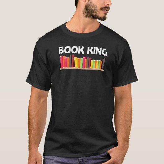 本好きな人へ 父 男性向け 本 読書好き 図書館 Tシャツ (正面)