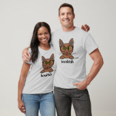 本好きな勉強好きな眼鏡の可愛い猫 Tシャツ (ユニセックス)
