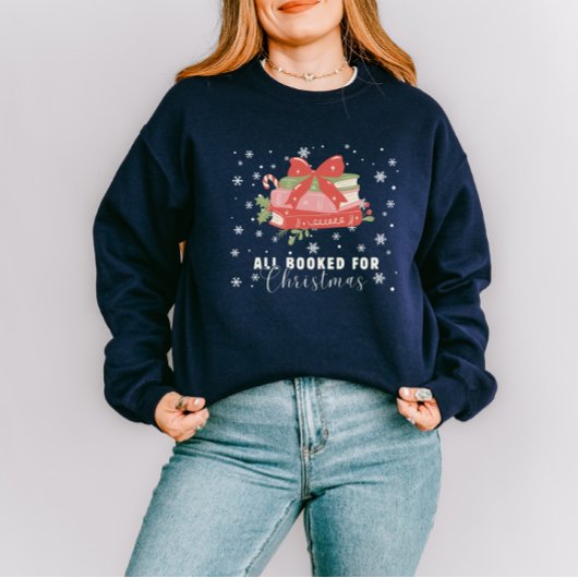 本好きな司書へのクリスマスプレゼントの本Tシャツ スウェットシャツ