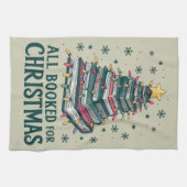 本好きな図書館司書へのクリスマスプレゼント キッチンタオル (横)