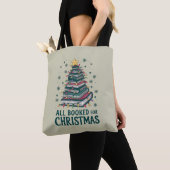 本好きな図書館司書へのクリスマスプレゼント トートバッグ (クローズアップ)