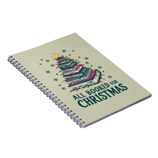 本好きな図書館司書へのクリスマスプレゼント ノートブック (右側)