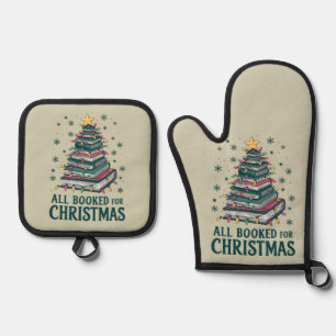 本好きな図書館司書へのクリスマスプレゼント 鍋つかみ&鍋敷きセット