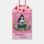 本好きな誕生日メッセージ ギフトタグ (正面)