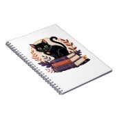 本好きな黒猫 - 子供用ノートブック ノートブック (右側)
