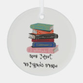 本好きにはもう一章 ガラスオーナメント (裏面)