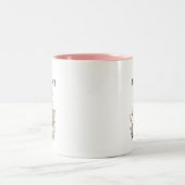 本好きのためのかわいい面白い引用 ツートーンマグカップ (中央)