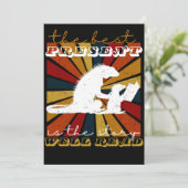 本好きのためのイグアナ グラフィック クリスマス ギフト 招待状 (スタンド正面)