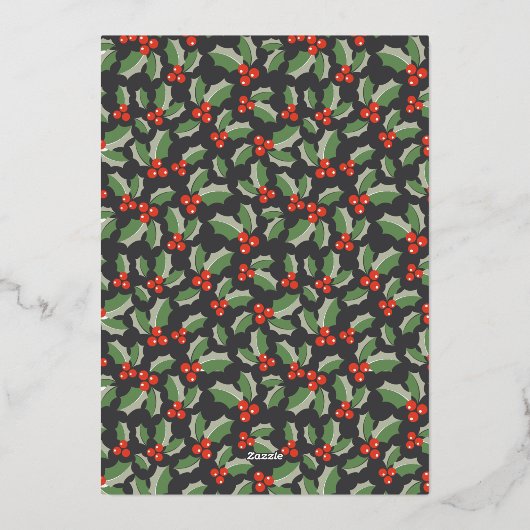 本好きのためのホリデーカード 箔シーズンカード (裏面)