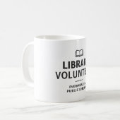 本好きのための図書館ボランティアカスタム コーヒーマグカップ (正面左)