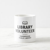 本好きのための図書館ボランティアカスタム コーヒーマグカップ (中央)