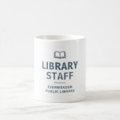 本好きのための図書館職員カスタム コーヒーマグカップ (中央)