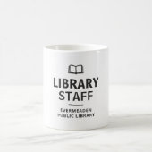 本好きのための図書館職員カスタム コーヒーマグカップ (中央)