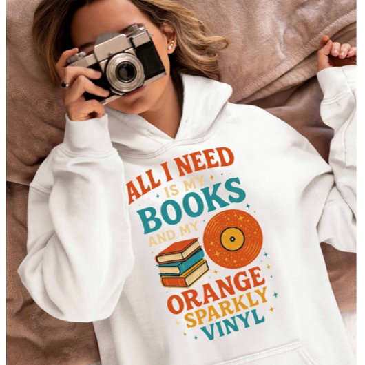 本好きのためのTシャツ、私が必要なのは本だけ パーカ