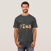 本好きのガチョウの読書仲間コレクションの女の子 Tシャツ (正面フル)