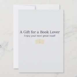 本好きのギフトカードエレガント- Literary Desig シーズンカード