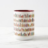 本好きのコーヒーマグ ツートーンマグカップ (中央)