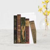 本好きの人のためのグリーティングカード カード (黄色い花)