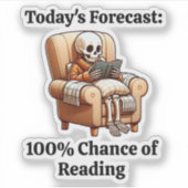 本好きの人読の100%おもしろいのチャンス シール (正面)