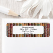 本好きの住所ラベル（古い本の背表紙） ラベル (インサイチュ)