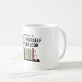 本好きの心地よいおもしろいの塊 コーヒーマグカップ (正面右)