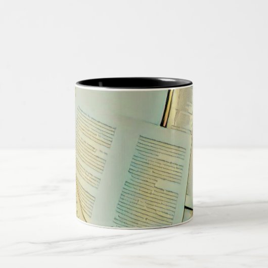 本好きの方への贈り物 ツートーンマグカップ (中央)