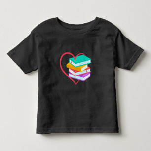 本好きの本虫読み手か読わいい トドラーTシャツ
