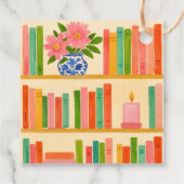 本好きの花嫁のシャワー | おしゃれで楽しい「新しい章」 フェイバータグ (裏面)