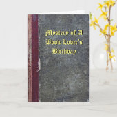 本好きの誕生日の謎 カード (黄色い花)