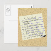 本好きの願い事 ポストカード (正面/裏面)