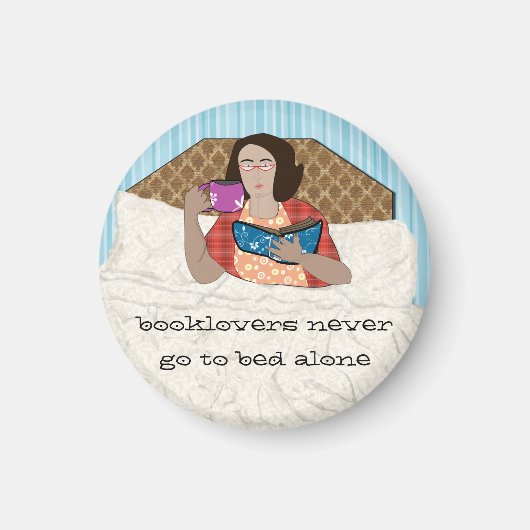 本好きは決して一人で寝ない マグネット (正面)